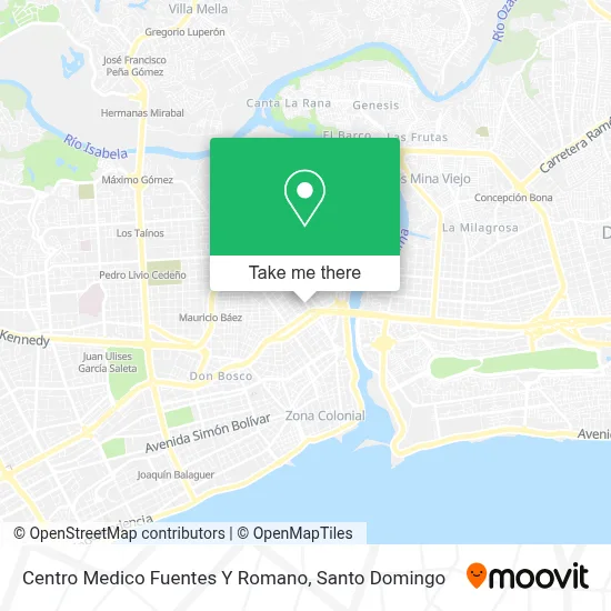 Mapa de Centro Medico Fuentes Y Romano
