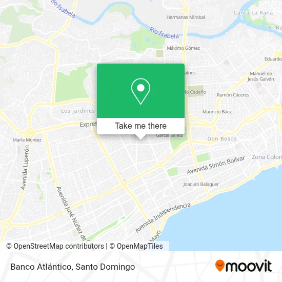 Mapa de Banco Atlántico