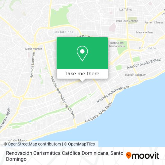 Renovación Carismática Católica Dominicana map