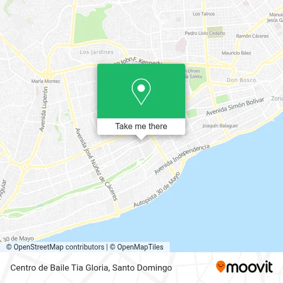 Mapa de Centro de Baile Tia Gloria