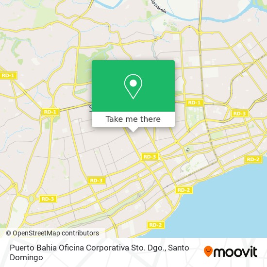 Puerto Bahia Oficina Corporativa Sto. Dgo. map