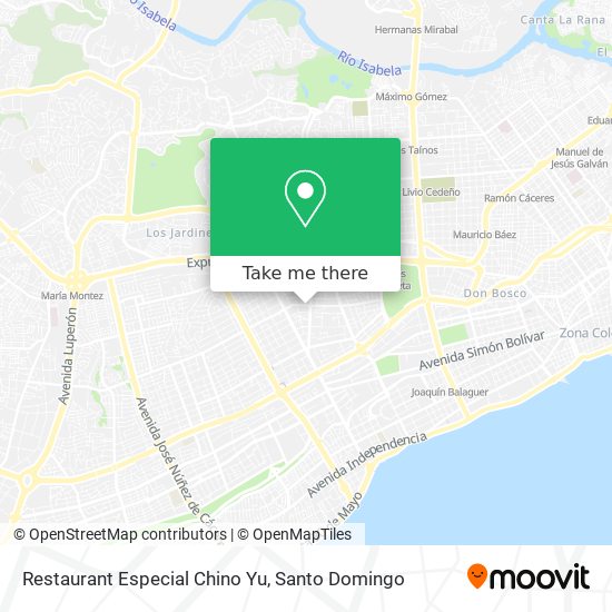 Restaurant Especial Chino Yu map