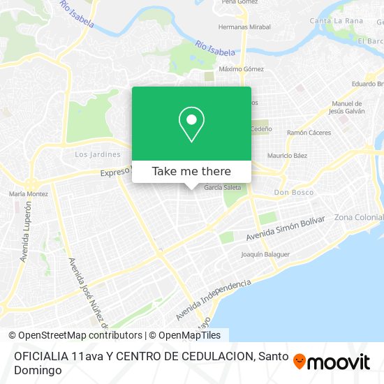 Mapa de OFICIALIA 11ava Y CENTRO DE CEDULACION