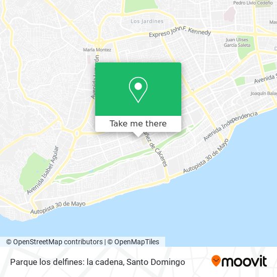 Parque los delfines: la cadena map