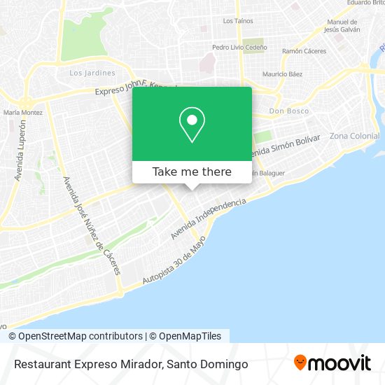 Restaurant Expreso Mirador map