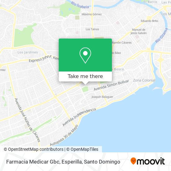 Farmacia Medicar Gbc, Esperilla map