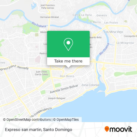Expreso san martin map