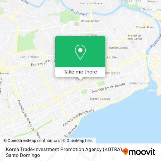 Korea Trade-Investment Promotion Agency (KOTRA) map