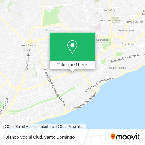 Bianco Social Clud map