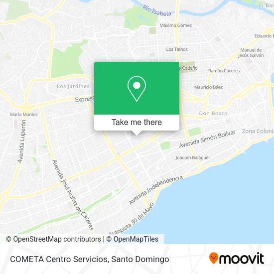 Mapa de COMETA Centro Servicios