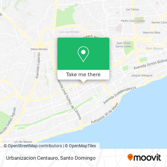 Urbanizacion Centauro map