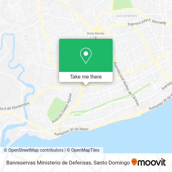 Mapa de Banreservas Ministerio de Defensas