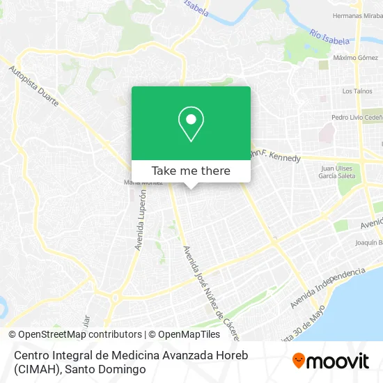 Centro Integral de Medicina Avanzada Horeb (CIMAH) map