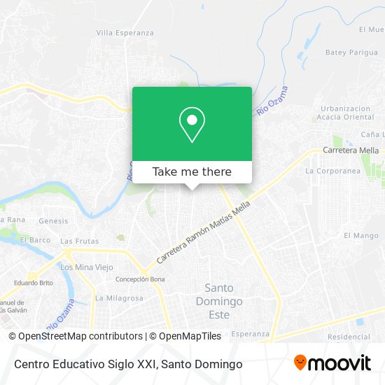 Mapa de Centro Educativo Siglo XXI