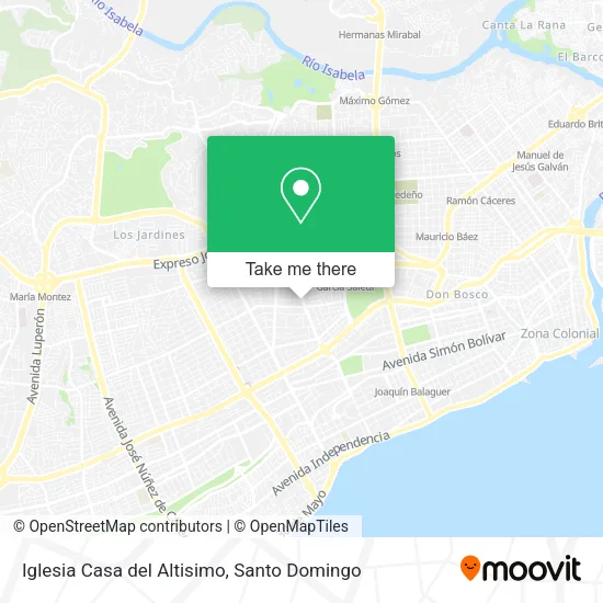 Iglesia Casa del Altisimo map