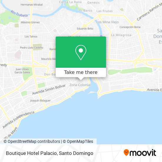 Boutique Hotel Palacio map