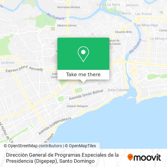 Mapa de Dirección General de Programas Especiales de la Presidencia (Digepep)