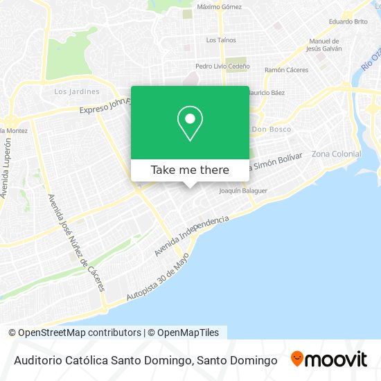 Auditorio Católica Santo Domingo map