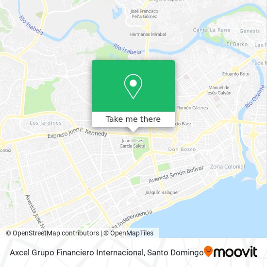 Axcel Grupo Financiero Internacional map