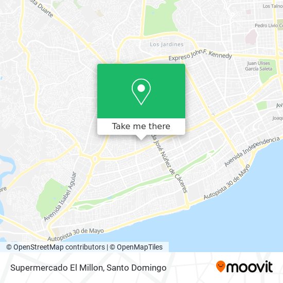 Mapa de Supermercado El Millon