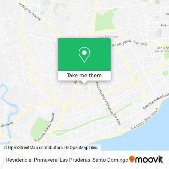 Residencial Primavera, Las Praderas map