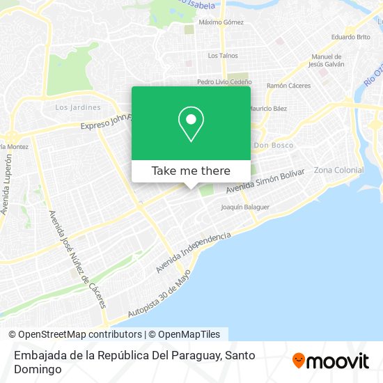 Embajada de la República Del Paraguay map