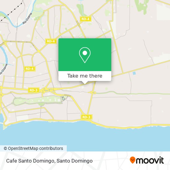 Cafe Santo Domingo map