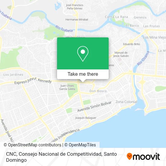 CNC, Consejo Nacional de Competitividad map