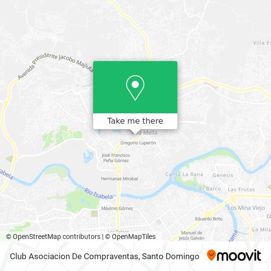 Club Asociacion De Compraventas map