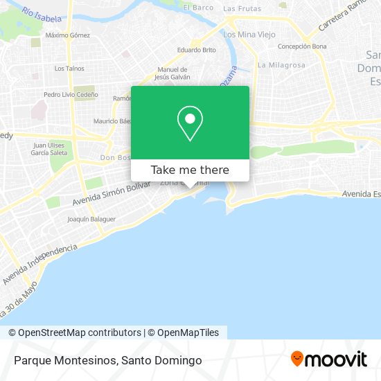 Parque Montesinos map
