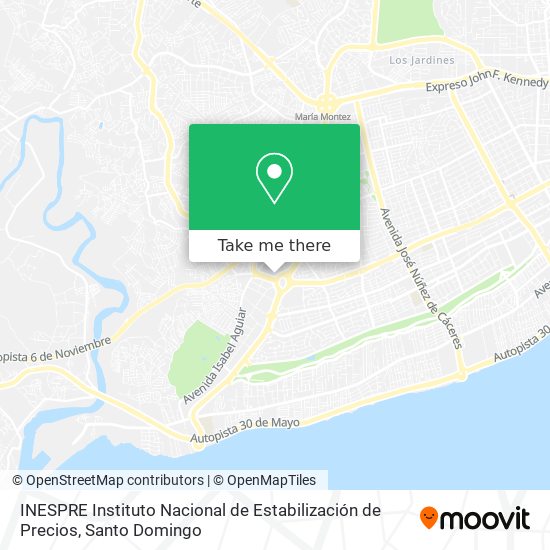 INESPRE Instituto Nacional de Estabilización de Precios map