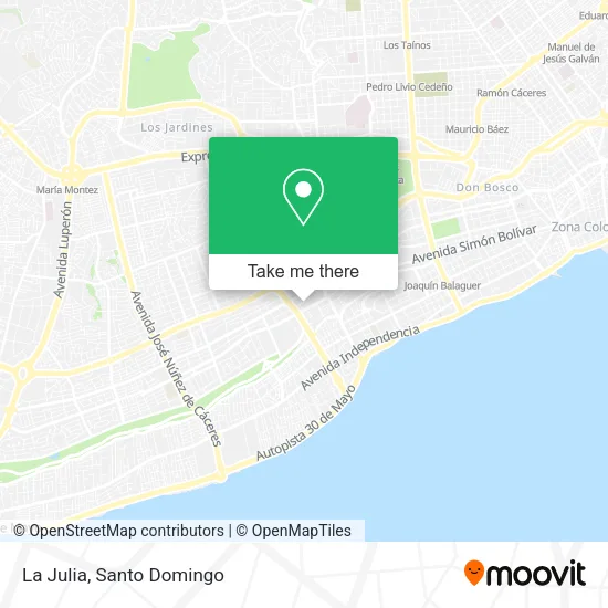 Mapa de La Julia