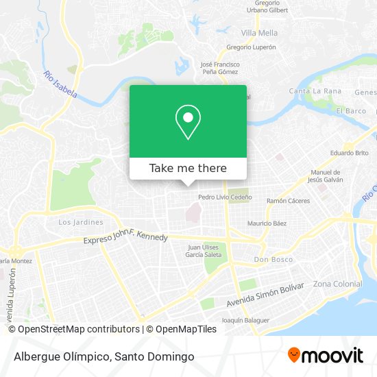 Albergue Olímpico map