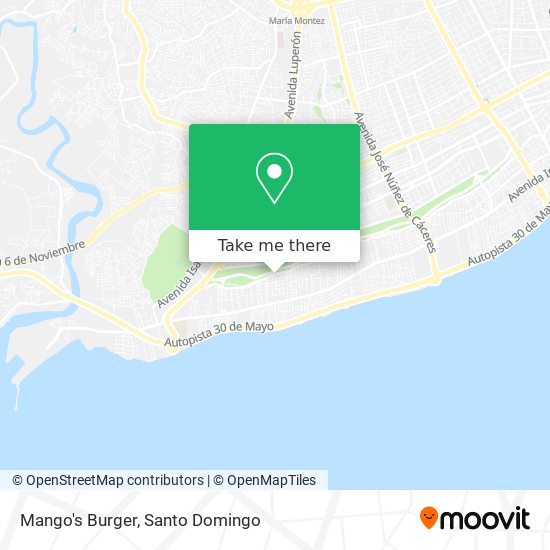 Mango's Burger map