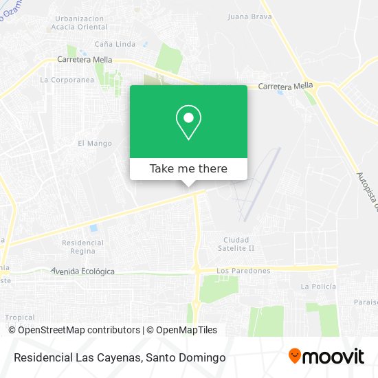 Residencial Las Cayenas map