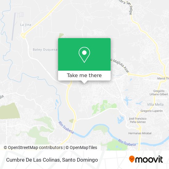Cumbre De Las Colinas map