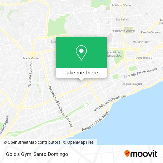 Mapa de Gold's Gym