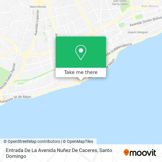 Entrada De La Avenida Nuñez De Caceres map