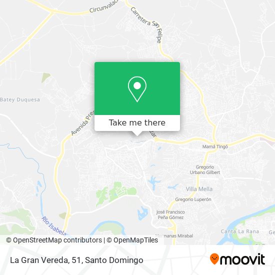 La Gran Vereda, 51 map