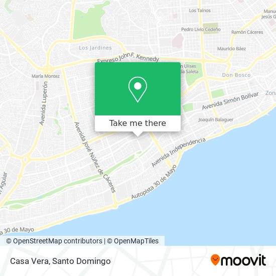 Casa Vera map