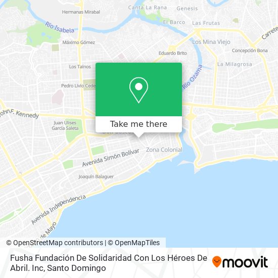 Fusha Fundación De Solidaridad Con Los Héroes De Abril. Inc map