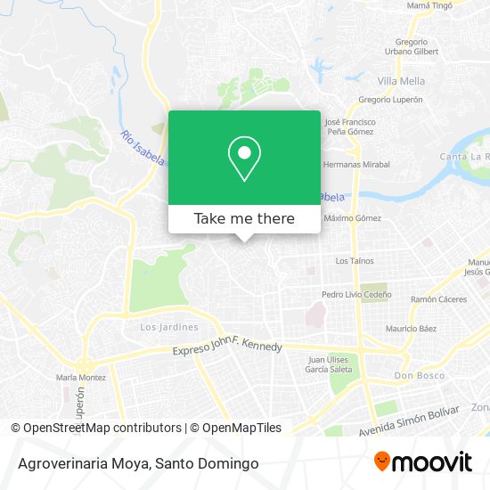 Agroverinaria Moya map