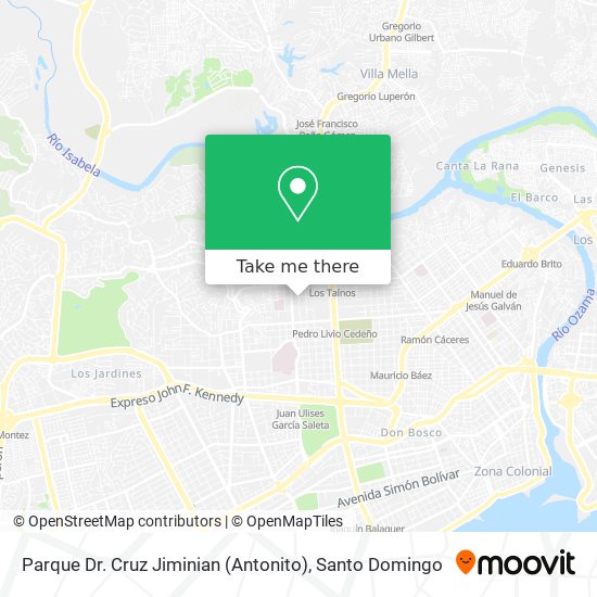 Parque Dr. Cruz Jiminian (Antonito) map
