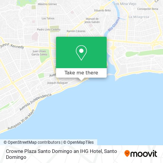 Crowne Plaza Santo Domingo an IHG Hotel map