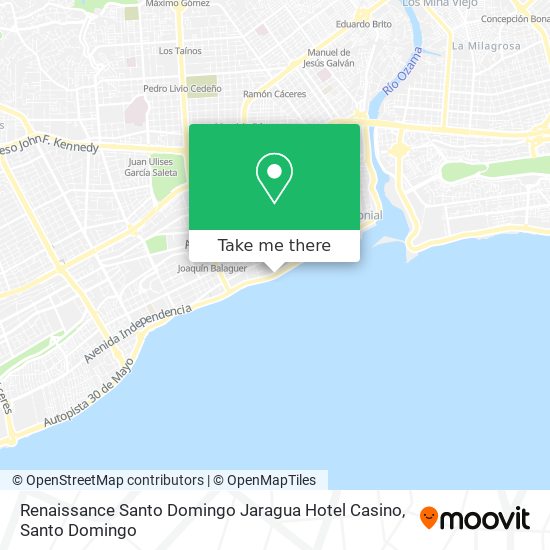 Renaissance Santo Domingo Jaragua Hotel Casino map