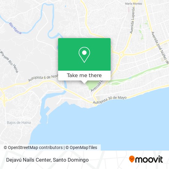 Dejavú Nails Center map