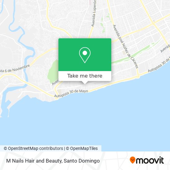 M Nails Hair and Beauty map