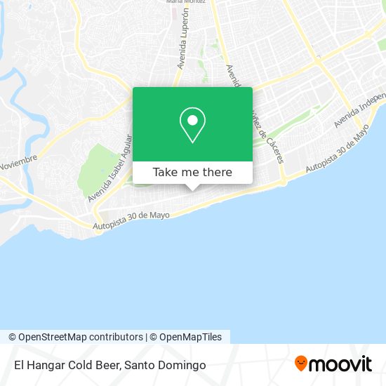 El Hangar Cold Beer map