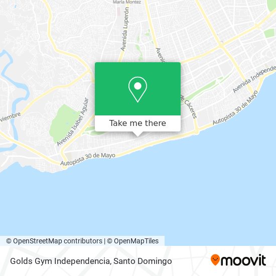 Golds Gym Independencia map