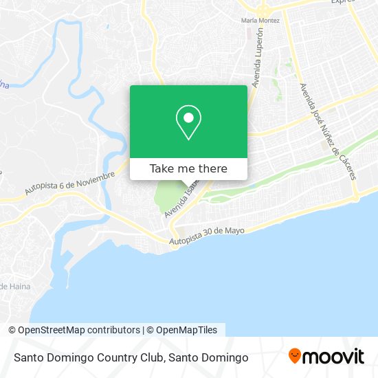 Santo Domingo Country Club map